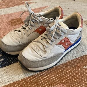 Saucony Men's / Women’s Cream and Blue Sneakers